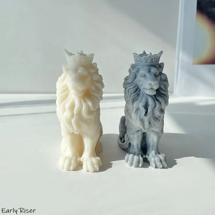 Early DIY DIY 3D Sitting Lion King Candle Soap Aromatherapy Animal
