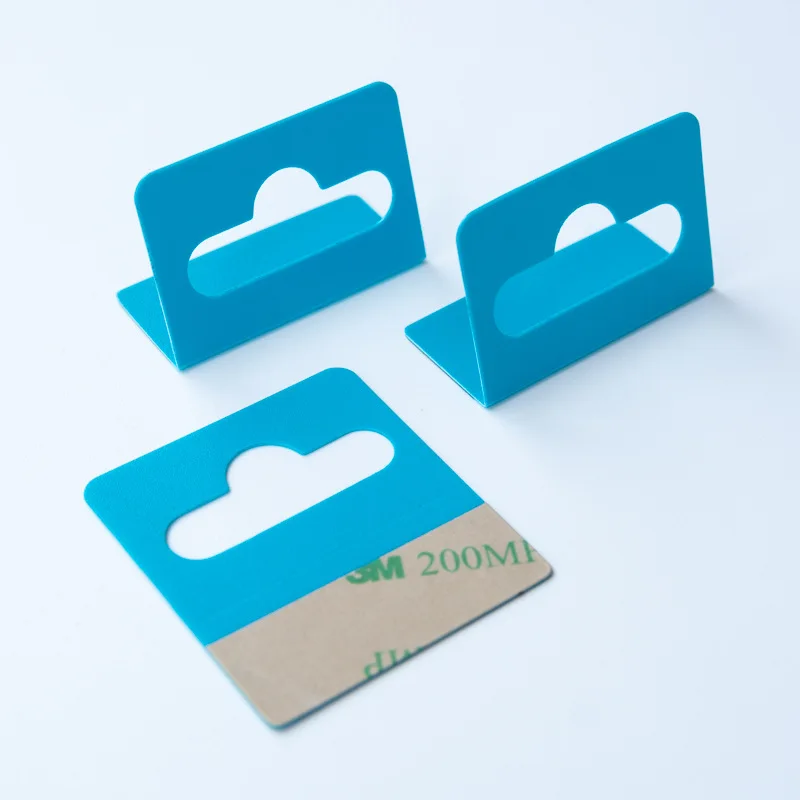 Custom Design Eco Friendly Biodegradable Disposable Cardboard Hook Adhesive Hang Tabs