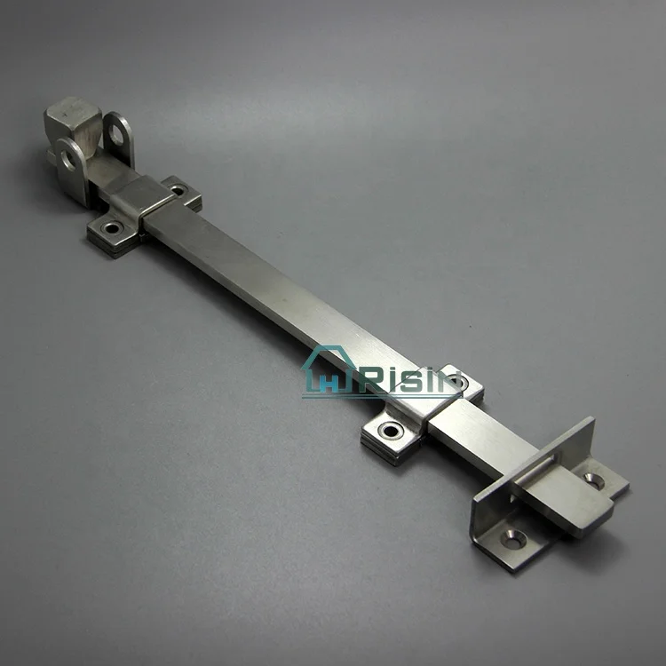 Сатиновый дверной болт из нержавеющей стали с квадратным верхом