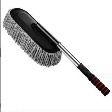 Car wash tools retractable chenille fiber wax car brush dust duster car wash mop