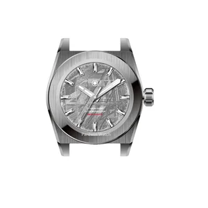 Custom Made Stainless Steel Automatic Wrist Watch Applied Switzerland BGW9 Luminous Mechanical Watch  with Meterorite Dial