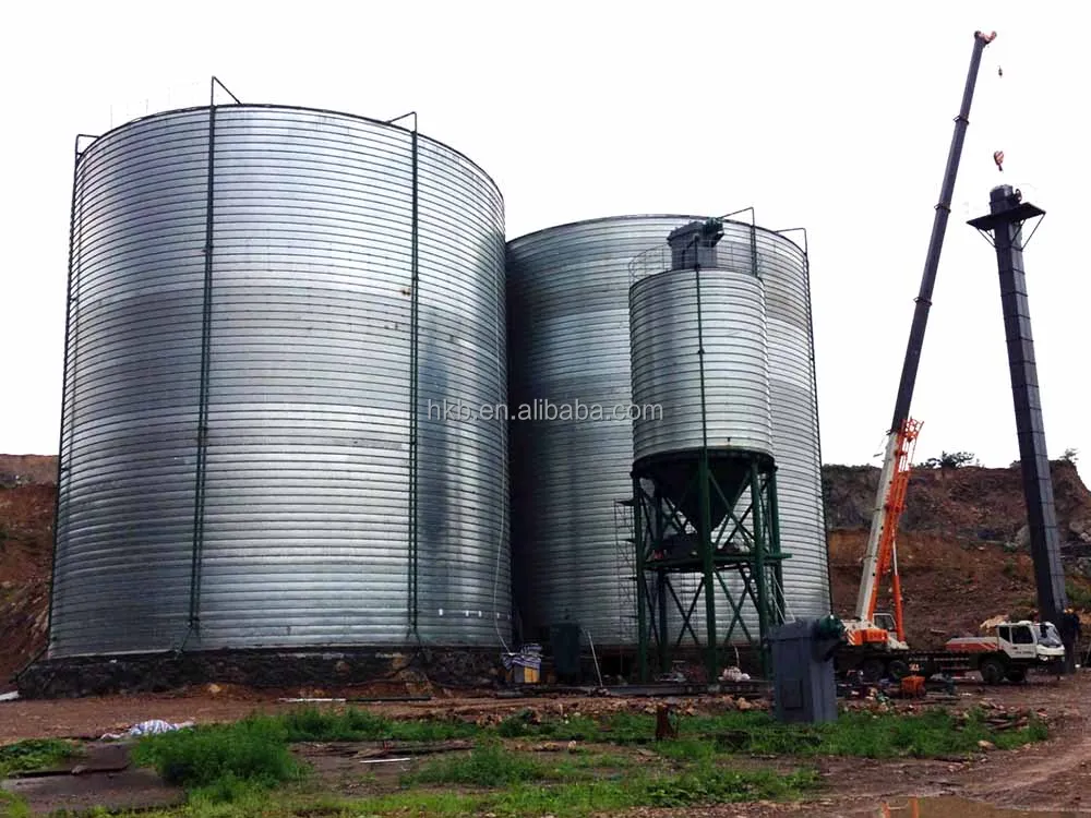 Silo of Limestone Storage Silo Sand Storage Silos