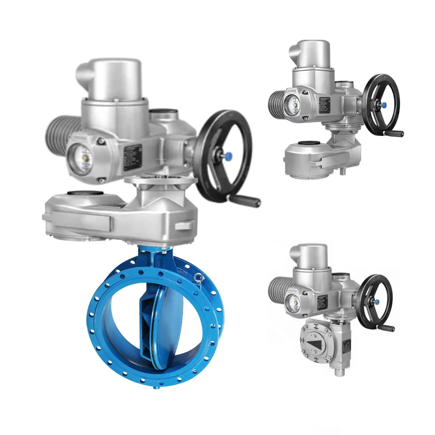 Auma SA multi-turn actuators with GST spur gearboxes andAD motor for Auma Electric Control Valve with butterfly valve