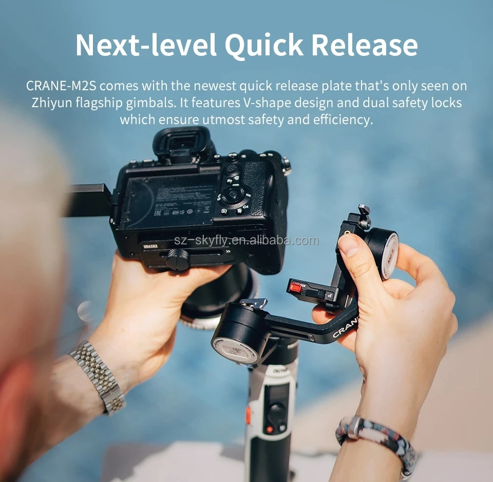 JHD ZHIYUN CRANE M2S3軸ミラーレスカメラジンバルハンドヘルド