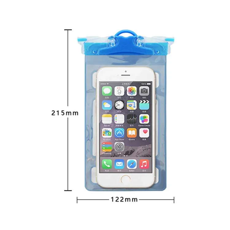 Custodia Subacquea Universale Impermeabile IPX8 Per Cellulare Fino A 6.7 Pollici, Nera, Con Tracolla - Foto 5