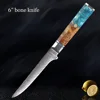 6'' bone knife  blue