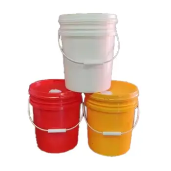 Factory supply free sample plastic bucket container custom color and logo for food and industry
