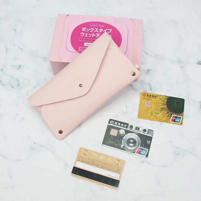2020 Fashion Pink Women Waterproof Wallet Pvc Leather Coins Ladies Purse