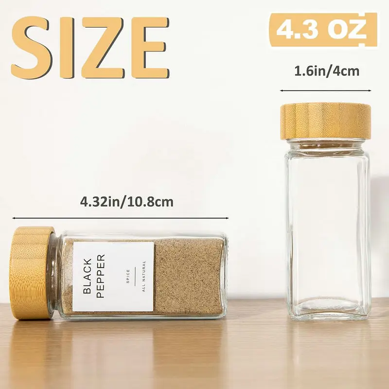 Refillable Glass Spice Jars Sustainable Storage Solutions