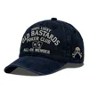 Embroidered poker navy blue