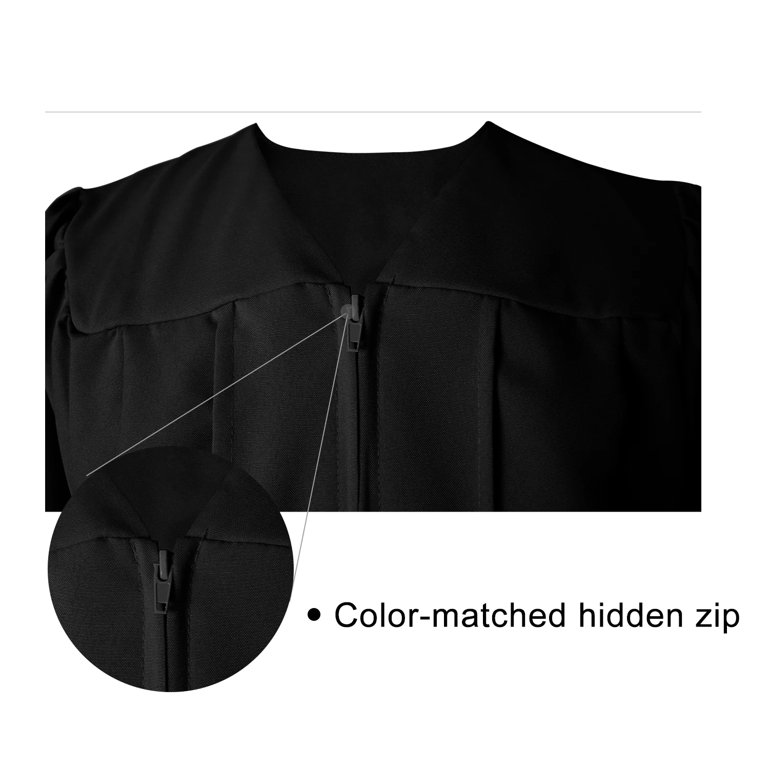 12 Colors Available Unisex Black Economy Bachelor Graduation Gown Robe details