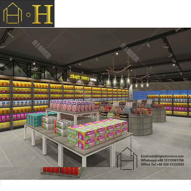Grocery Store Display Racks /shelves For General Store Supermarket ...