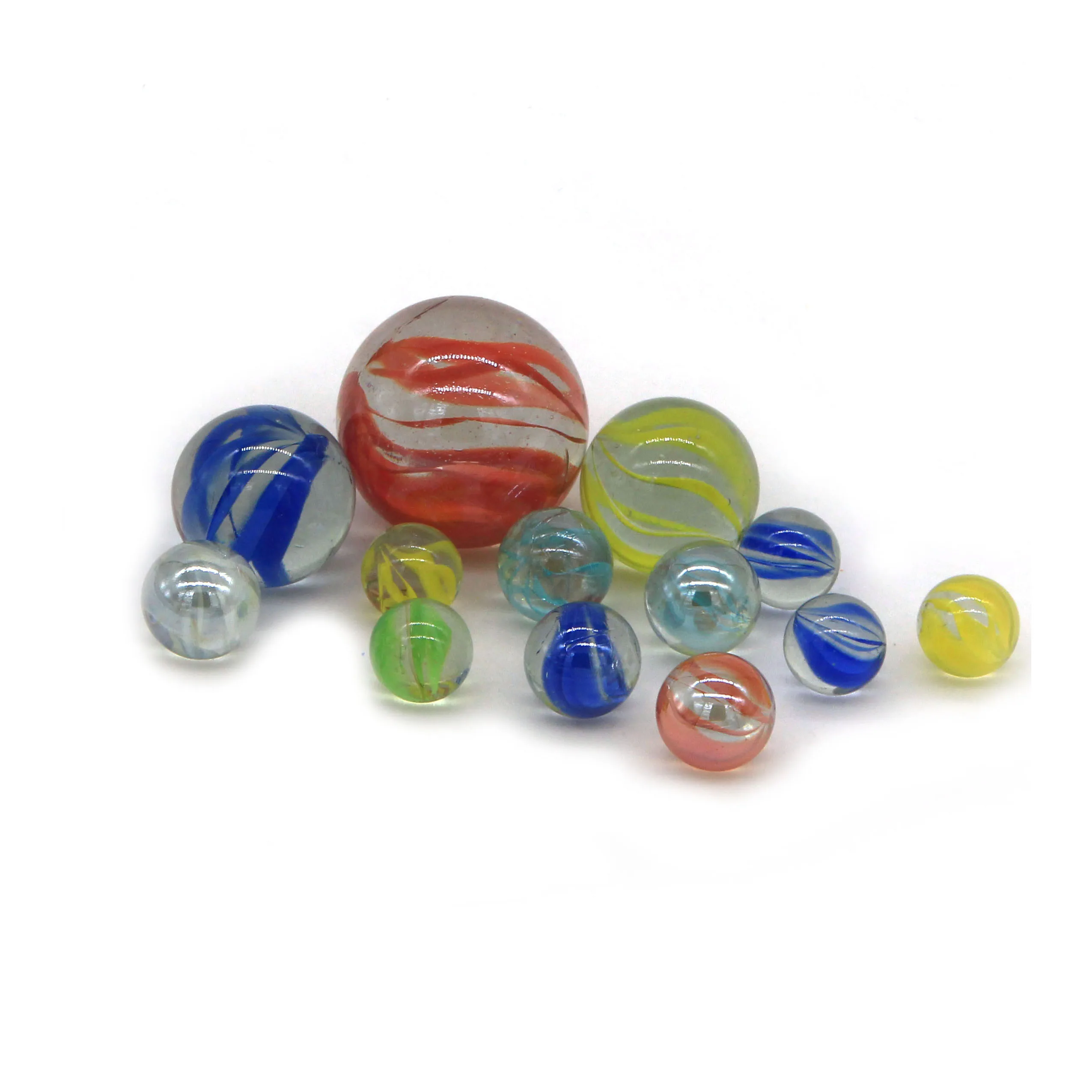 toy glass marbles cats eye glass playing marbles,round classic play 