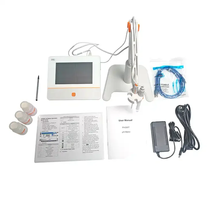 High Precision PH500T Chemistry Lab Equipment Water pH Meter Digital Calibration pH Meter for Food Cosmetics
