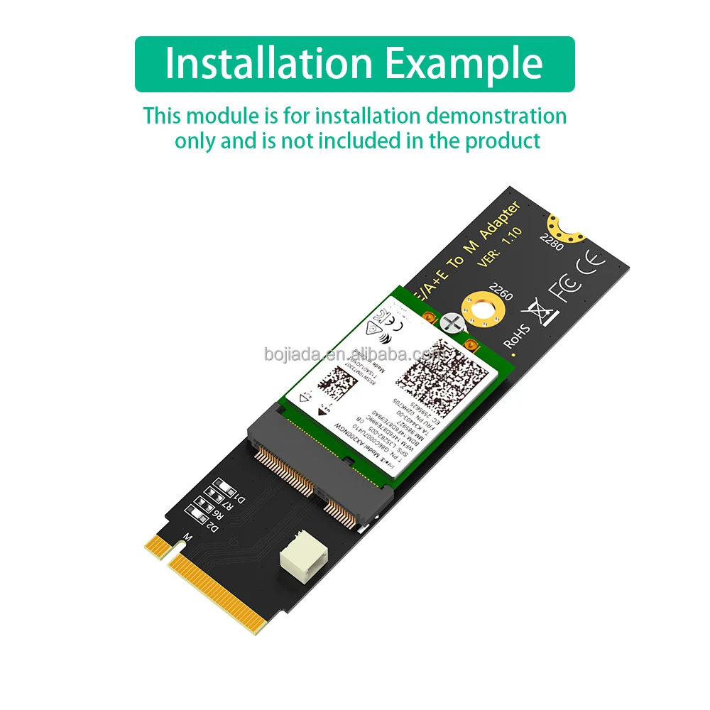 NGFF M.2 Key-M to Key E/A+E Connector Wireless Adapter Card