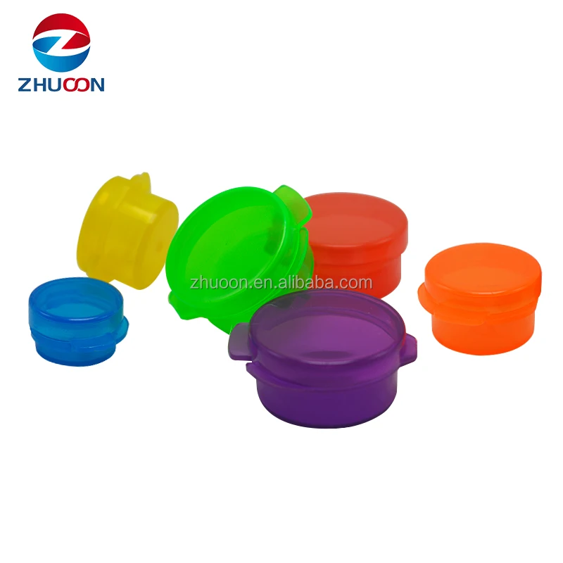 1ml 3ml 5ml 10ml clear Plastic Jar with Flip Top Lid Hinge Lid Cosmetic Container