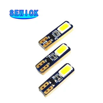 SEWICK T5 LED Auto Motorcycle Replacement 12V White 2SMD W3W W1.2W Car Bulb Light Indicator Dashboard Gauge Instrument Lamp