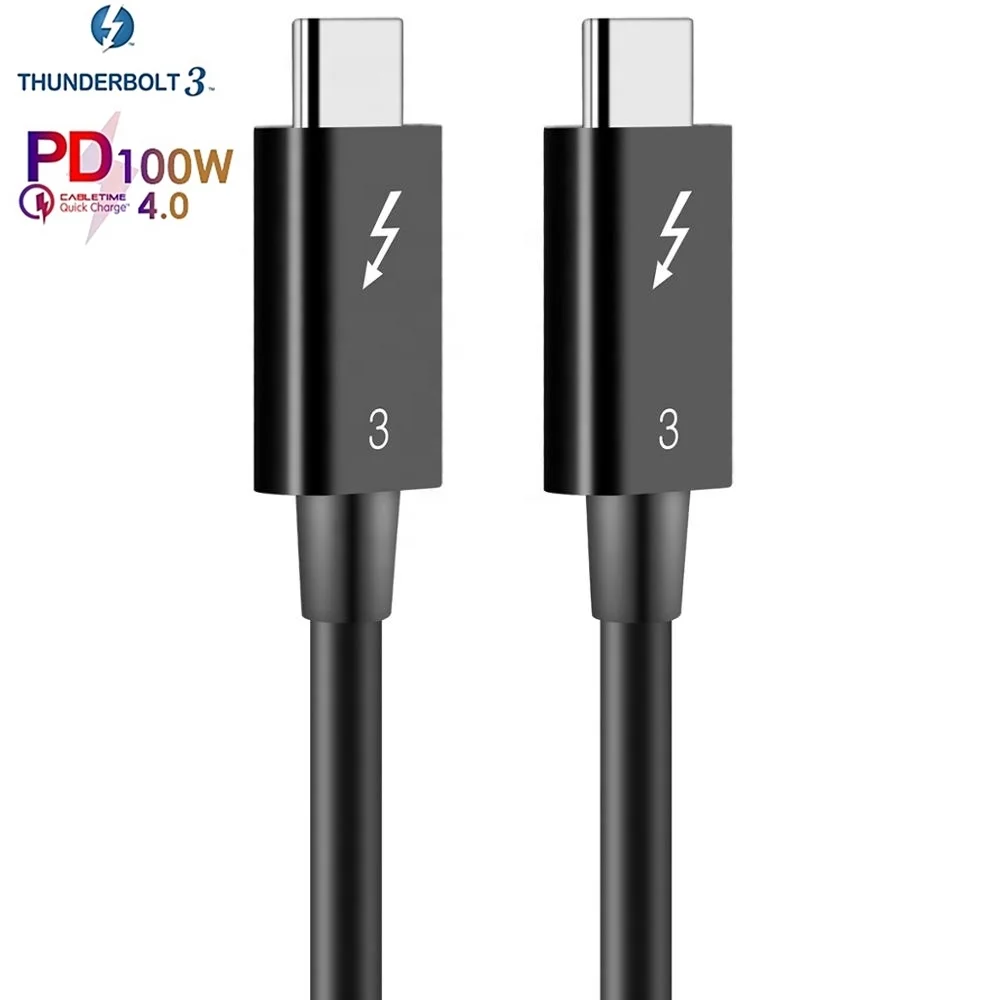 
 Размер 40 Гбит/с 5K PD 100w Type-C кабель USB Type-C с функцией быстрой зарядки Usb4 Thunderbolt 3 линии передачи данных кабель для Macbook Pro  