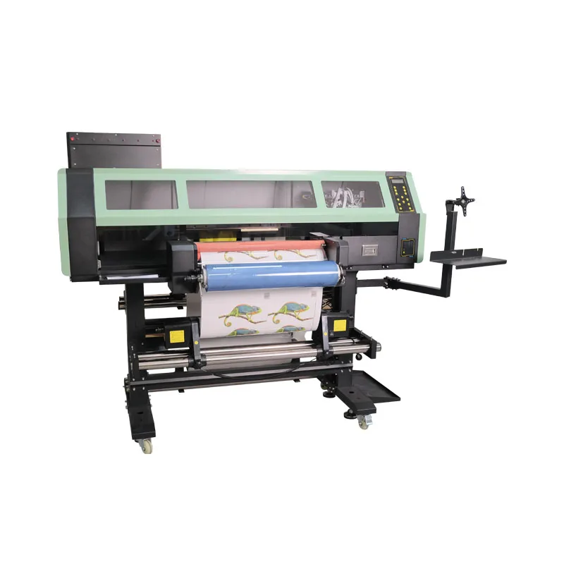 Zhou Surname Uv Dtf Printer with Laminator All in One 30cm 60cm 2 in 1 4 Head Roll to Roll Uv Dtf Printer for AB Film