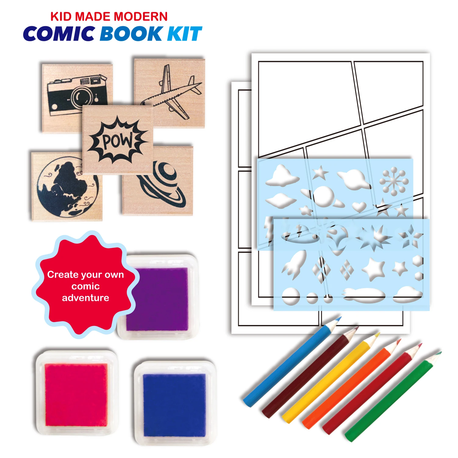 Kid Made Modern Create Your Own Comic Book Kit 