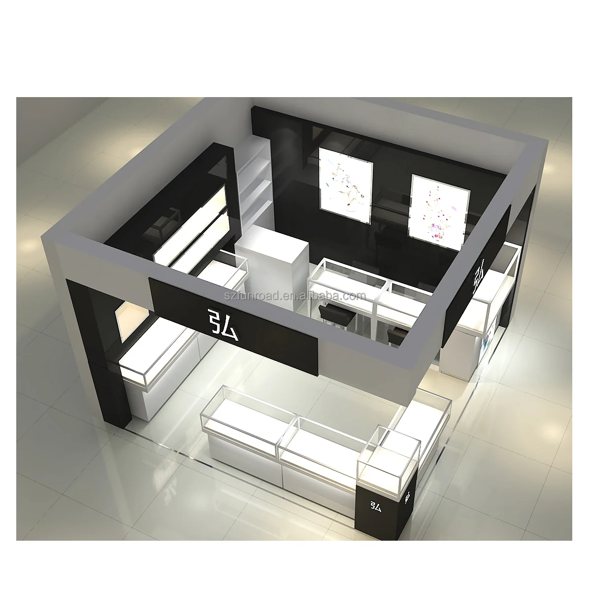 luxury jewelry store display counter furniture / jewelry display kiosk with jewellery shop counter design