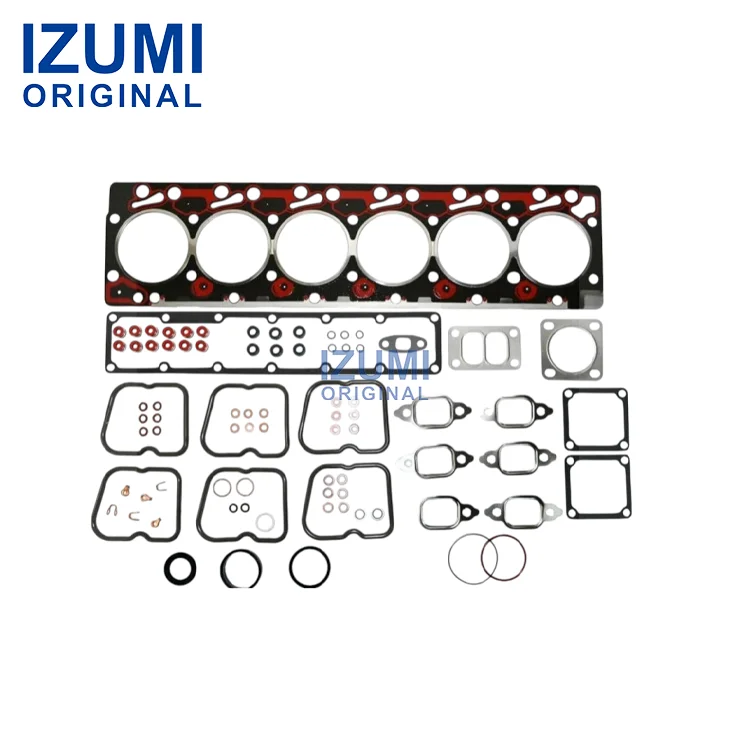 Bộ gioăng trên tiêu chuẩn cho động cơ diesel chính hãng IZUMI – Dành cho động cơ Cummins 6BT, mã phụ tùng 3804897