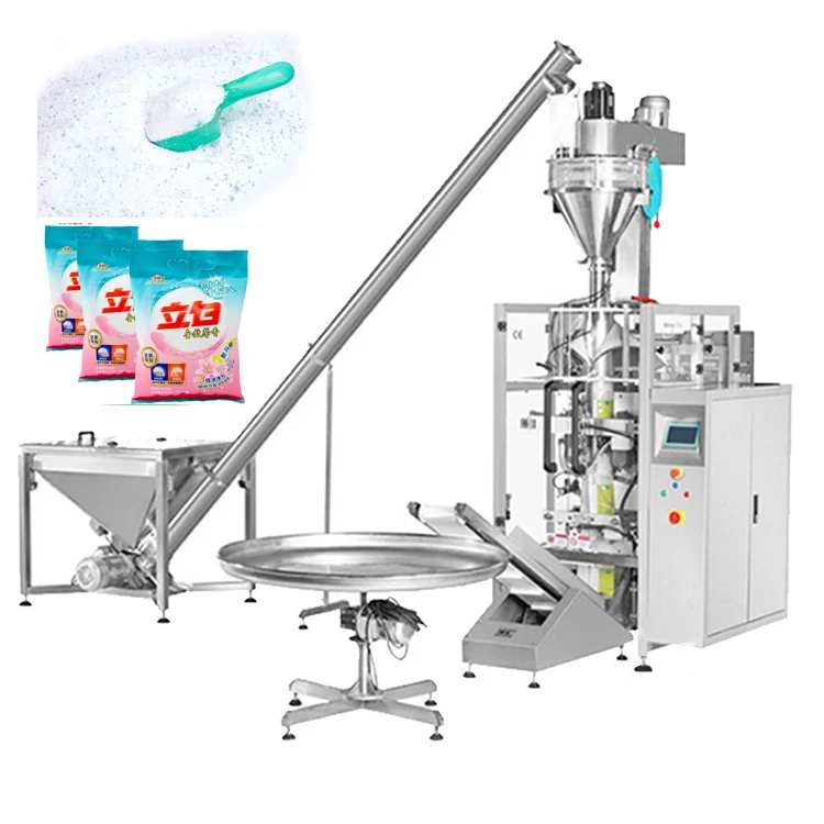 Powder Filling Machine VFFS Gusset Bag Stand up Bag 1kg 2kg 3kg Custard Powder Whey Protein Powder Package Machine