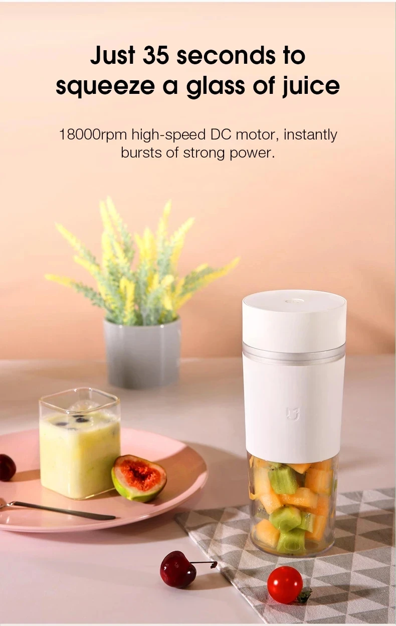 Xiaomi Mijia Portable Juicer Blender Electric Mini Blender Fruit
