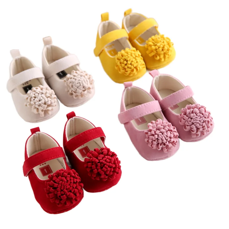 Candy Pretty Floral Design Beautiful and Graceful Mary Jane Shoes Cheap Price Soft Sole Toddler Baby Girl Shoes