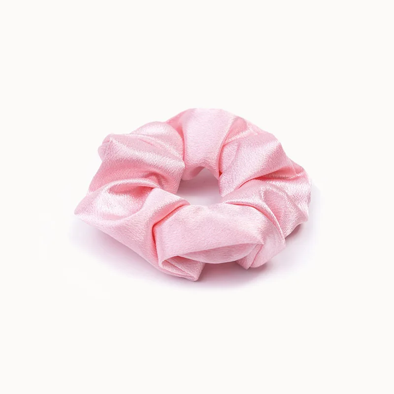 Elastic Skinny Silk Polyester Satin Vintage Printed European American Style Soft Ponytail Hair Ties Scrunchies for Women - Image 2
