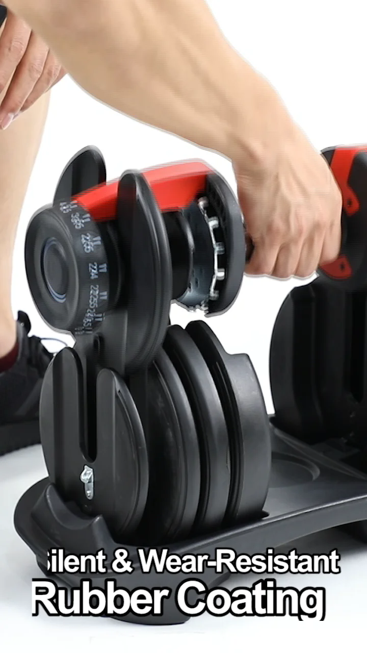 Custom Cheapest Wholesale Fitness Steel Adjustable Dumbbells 90lb