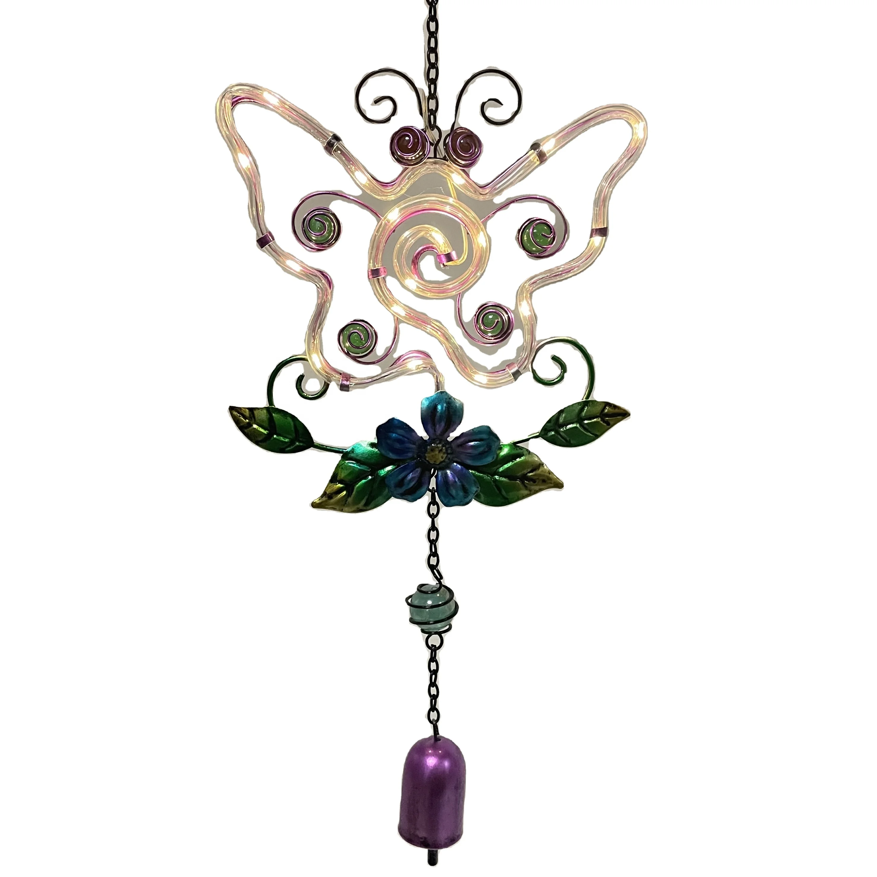  Metal   Hanging Butterfly Outdoor Solar Lights 