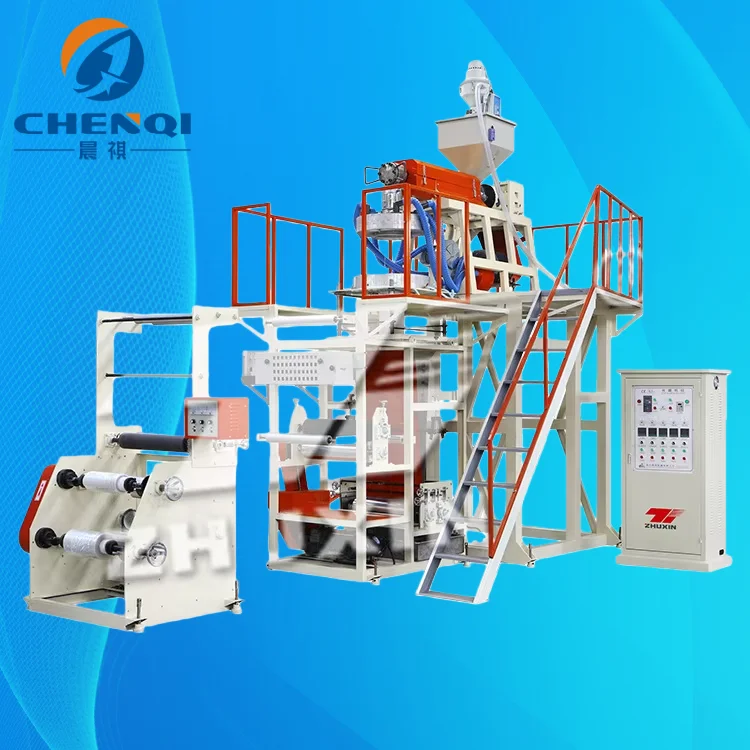 product chenqi hdpe single layer film blowing machine for transparent garment socks bag films china model pp film blowing machine-0