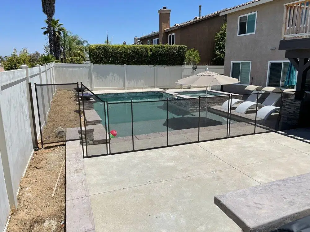 Security Clear View Anti Climb Fence Durable Patio Swimming Pool Fence