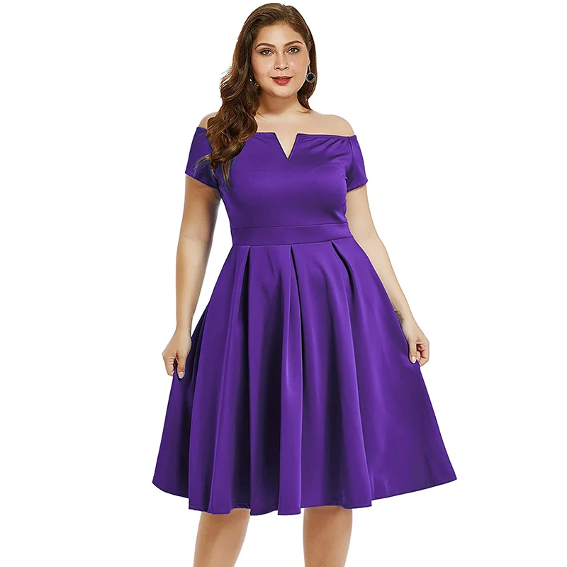 Women's Plus Size Retro 1950s Party Cocktail Wedding Swing Mid-length Dress  Can Be Customized - Buy Ladies Smart Casual Dress,Casual Chiffon Dress,Casual  Nude Ruffle Dresses Product on Alibaba.com