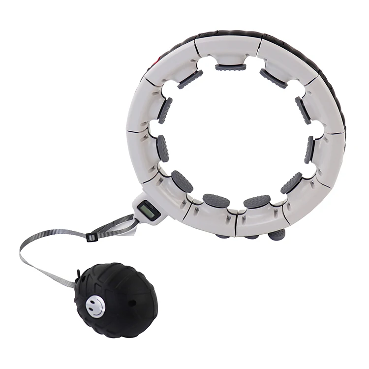 Умное утяжеленное кольцо hula с подсчетом, 16 узлов, кольцо для потери веса для взрослых, кольцо hula-обруч с шариком