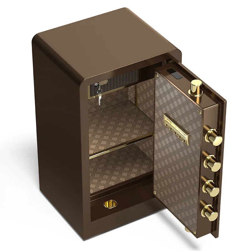 High Performance Custom Home Safety Deposit Safe Box with Fingerprint Security and Key Safes Locker Storage with Password Lock