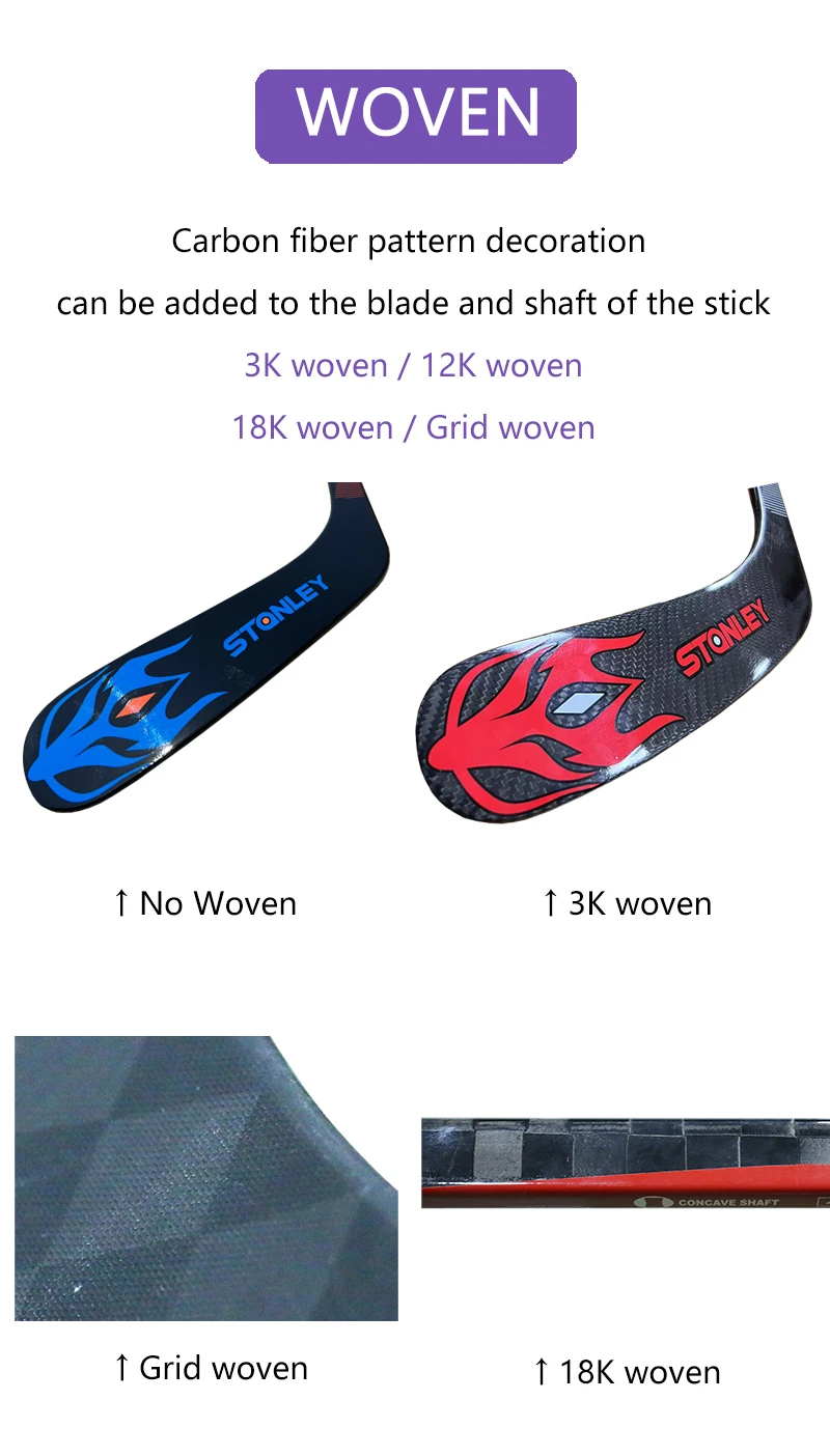 Factory Production Oem Sticks Youth Composites Professional Carbon