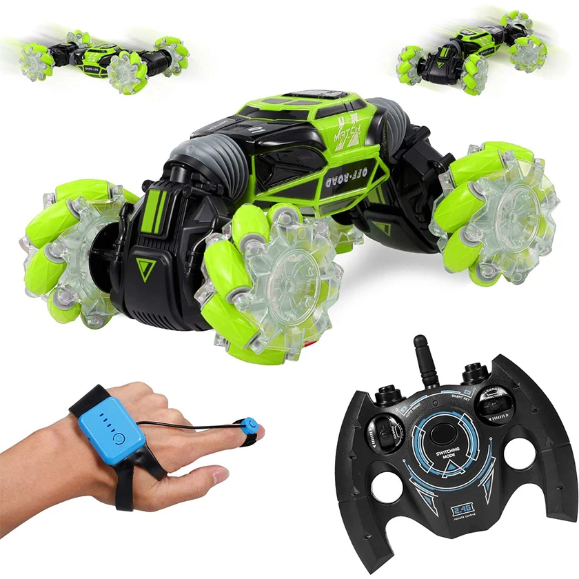 Dos de 360 rotar secadora de gesto de mano de control remoto coche 2,4 Ghz  gesto de mano coche de juguete