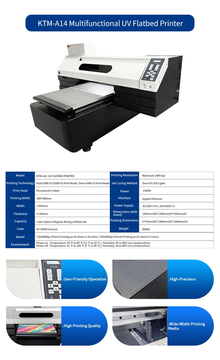 A3 UV Flatbed Printer