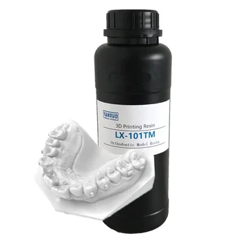 LX-101TM Dental Polymer UV resin 3D printing Orthodontic Modeling resin For Hospital And Clinic 3d Printer