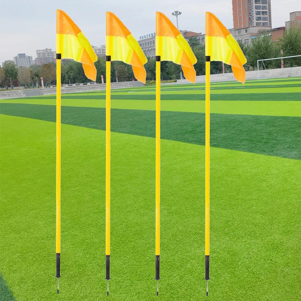 Spring Soccer Pro Field Corner Flag Set of 4 Yellow Orange Checkered F –  Great Call Athletics, image size:1000x1000