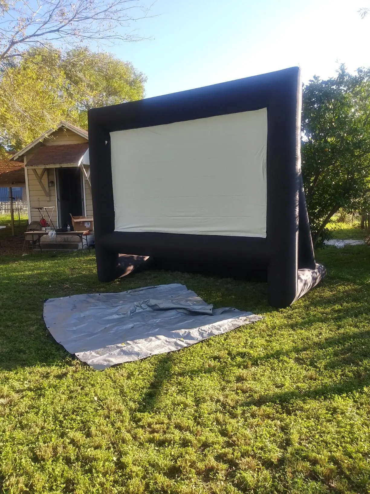 Outdoor Backyard Open Air Cinema Home Projection Foldable Portable ...