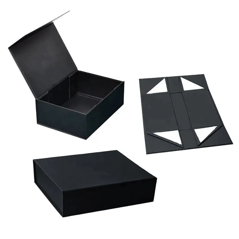 Luxury garments gift folding wrap clothing boxes strong magnetic snap closure paper gift box