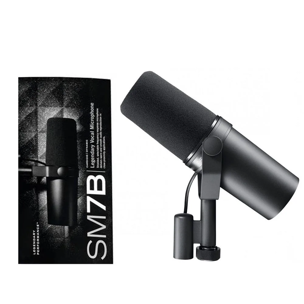 SM7B Vocal Dynamic Microphone Cardioid Studio Frequency Response Recording Podcasting SM7B Microphone for shure
