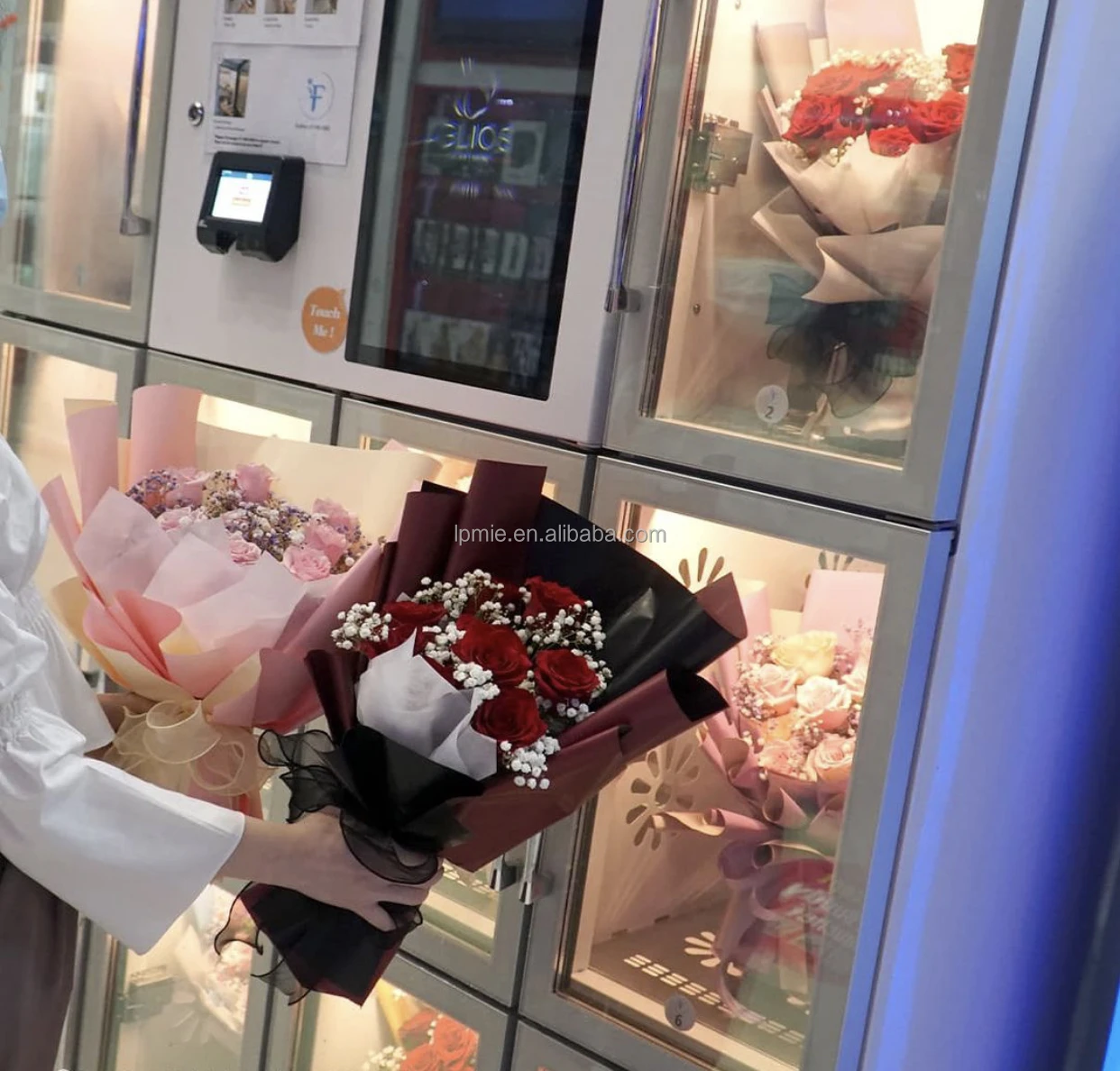 Fresh Flower Vending Machine for Sale - 24 Hours Florist Combo with CE ...