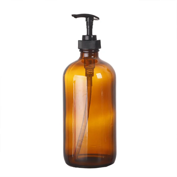 120ml 240ml 500ml 1000ml Cobalt Blue Amber Glass Spray Hand Sanitizer Bottle with Atomizer for Lotion Soap Dispenser