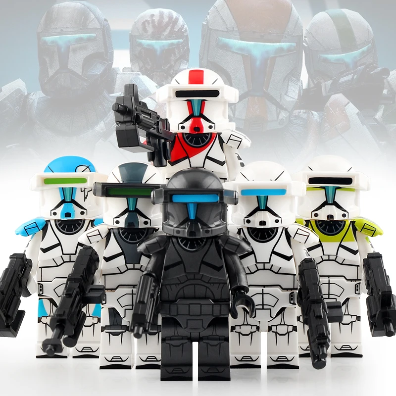 Kt1043 Kt1045 Star Clone Trooper Rex Cody Hunter Jesse Wrecker Bad ...