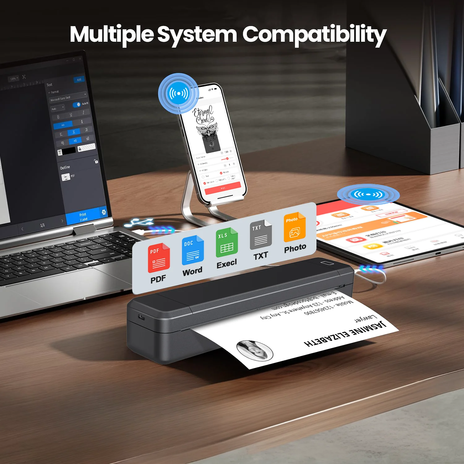 Marklife X8 A4 Portable Thermal for Inkless AI Printer 203 DPI
