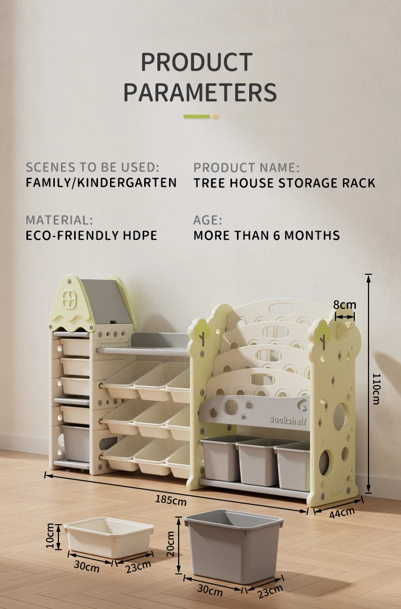 Baby Furniture Plastic Movable Chest Corner Cupboard Rack Drawer Toy Storage Organiser Book Shelf Children Kids Cabinets manufacture